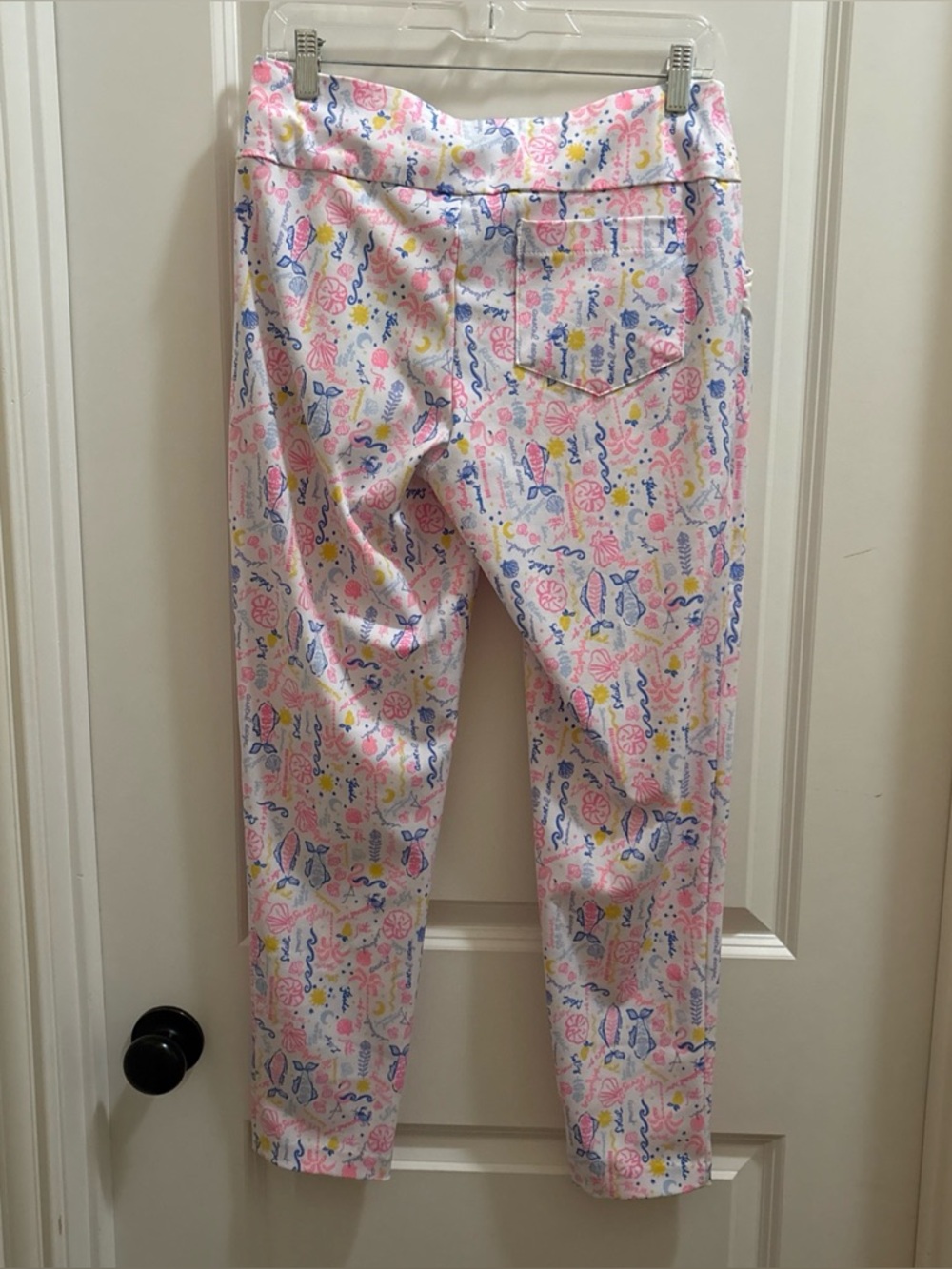 Lilly Pulitzer Luxletic Fairway Performance Pants 8 Summer Serenade Preppy Golf - Picture 4 of 5